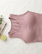 Seamless Basic Crop Top (Dusty Pink), flat-lay view