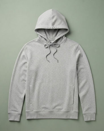 Lightweight Jersey Hoodie (Light Grey), product photo