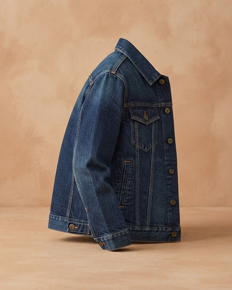 Heritage Denim Trucker Jacket (Indigo), product photo