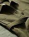 Utility Shirt Dress (Olive), detail close-up