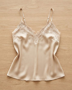 Lace Trim Cami (Champagne), product photo