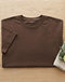 Solid Supima Tee - Earth Brown (Earth Brown), flat-lay view
