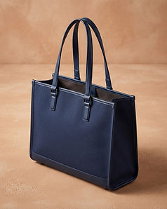 Structured Tote Bag - Navy (Navy), product photo