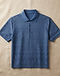 Jacquard Polo - Geometric pattern (Blue), product photo