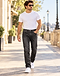 Photo of Charcoal Wash Slim-Straight Jeans