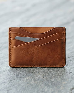 Slim Leather Card Holder - Brown (Brown), product photo
