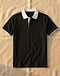 Contrast Collar Polo - Black (Black), product photo