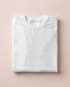Relaxed Fit Cotton T-Shirt (White), product photo
