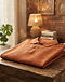 Slub Cotton Polo - Burnt Orange (Burnt Orange), lifestyle setting