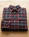 Flannel Plaid Shirt - Maroon (Maroon), product photo
