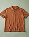 Slub Cotton Polo - Burnt Orange (Burnt Orange), product photo