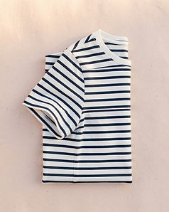 Classic Striped Tee (Navy/White), product photo
