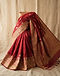 Silk Blend Banarasi Saree (Red), product photo