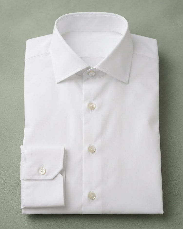 Crisp Poplin Shirt - White (White), product photo