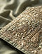 Gota Patti Work Saree (Green), detail close-up