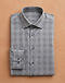 Twill Check Shirt - Grey (Grey), flat-lay view