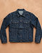 Heritage Denim Trucker Jacket (Indigo), flat-lay view