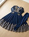 Sequined Anarkali Set (Navy), product photo