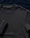 Heavyweight French Terry Sweat-Tee - Black (Black), detail close-up
