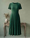 Pleated Party Midi (Emerald), product photo