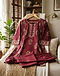 Lewista Cotton Kurti (Burgundy), lifestyle setting