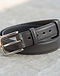 Lewista Formal Belt (Charcoal), detail close-up