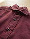 Lewista Linen Shirt (Burgundy), detail close-up