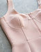 Lewista Midi Dress (Blush), detail close-up