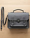 Lewista Satchel (Charcoal), flat-lay view
