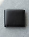 Lewista Leather Wallet (Black), flat-lay view