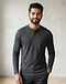 Lewista Henley (Charcoal), worn or held by model
