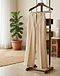 Lewista Wide-Leg Trousers (Champagne), lifestyle setting