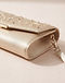 Lewista Evening Clutch (Champagne), detail close-up