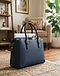 Lewista Structured Tote (Navy), lifestyle setting