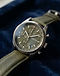 Lewista Chronograph (Olive), detail close-up