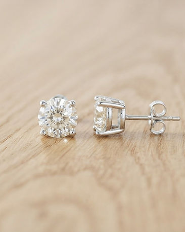 Lewista Stud Earrings (Ivory), product photo