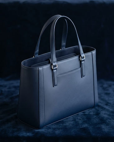 Lewista Structured Tote (Navy), product photo