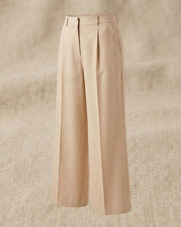 Lewista Wide-Leg Trousers (Champagne), product photo