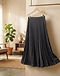 Lewista Pleated Skirt (Charcoal), lifestyle setting