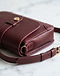 Lewista Crossbody Bag (Burgundy), detail close-up