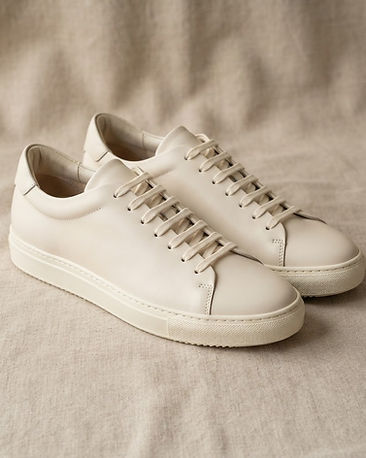 Lewista Leather Sneakers (Ivory), product photo