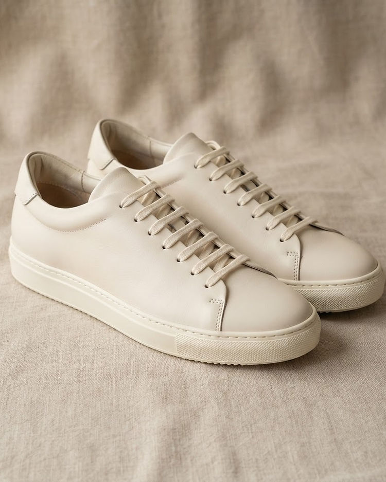 Lewista Leather Sneakers (Ivory), product photo