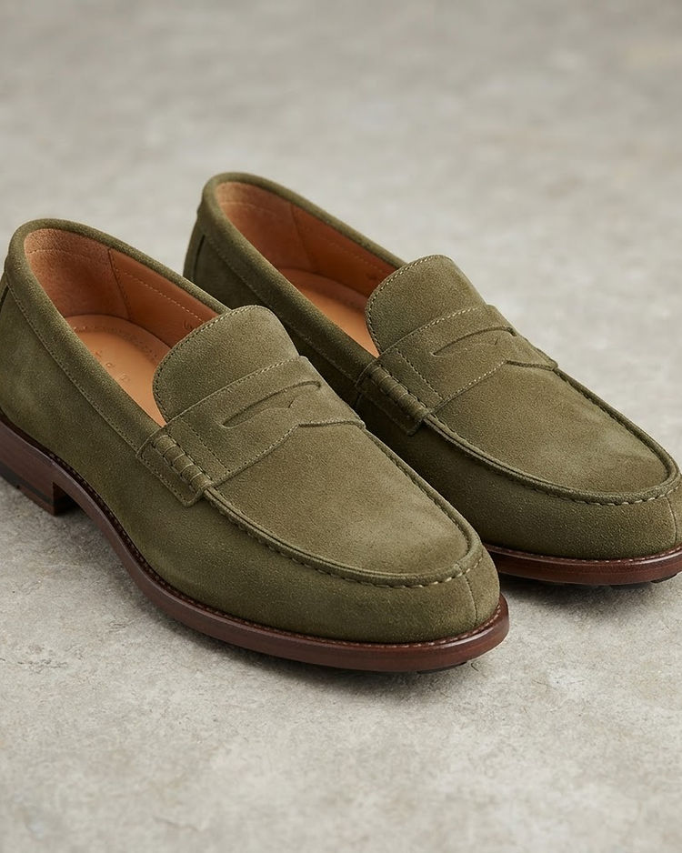 Lewista Loafers (Olive), product photo