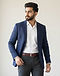 Lewista Reversible Belt (Burgundy), worn or held by model