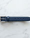 Lewista Leather Belt (Navy), flat-lay view