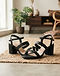 Lewista Block Heels (Black), lifestyle setting