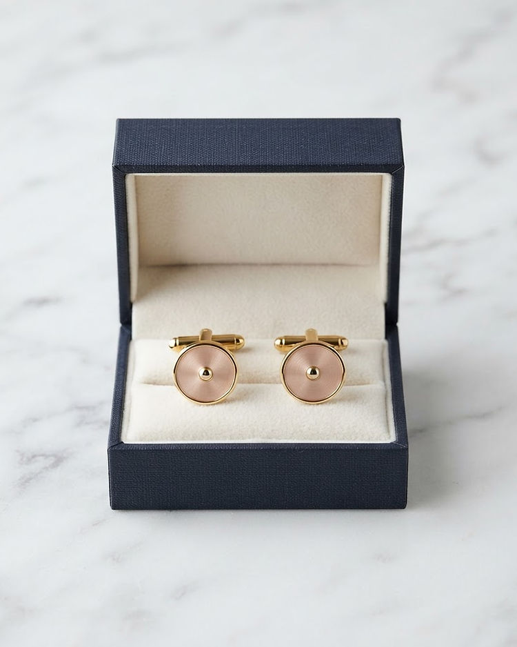 Lewista Cufflinks (Blush), product photo