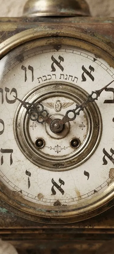 פרטי שעון קיר תחנת רכבת