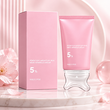 Creme Hidratante para Pescoço com Massageador Gua Sha — 90 g