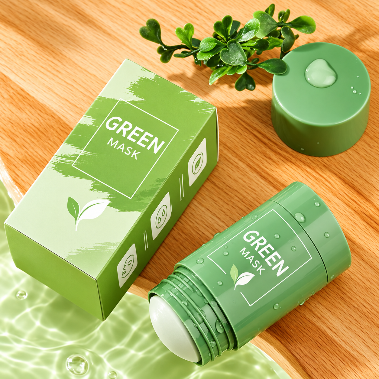 Máscara Facial de Chá Verde em Bastão